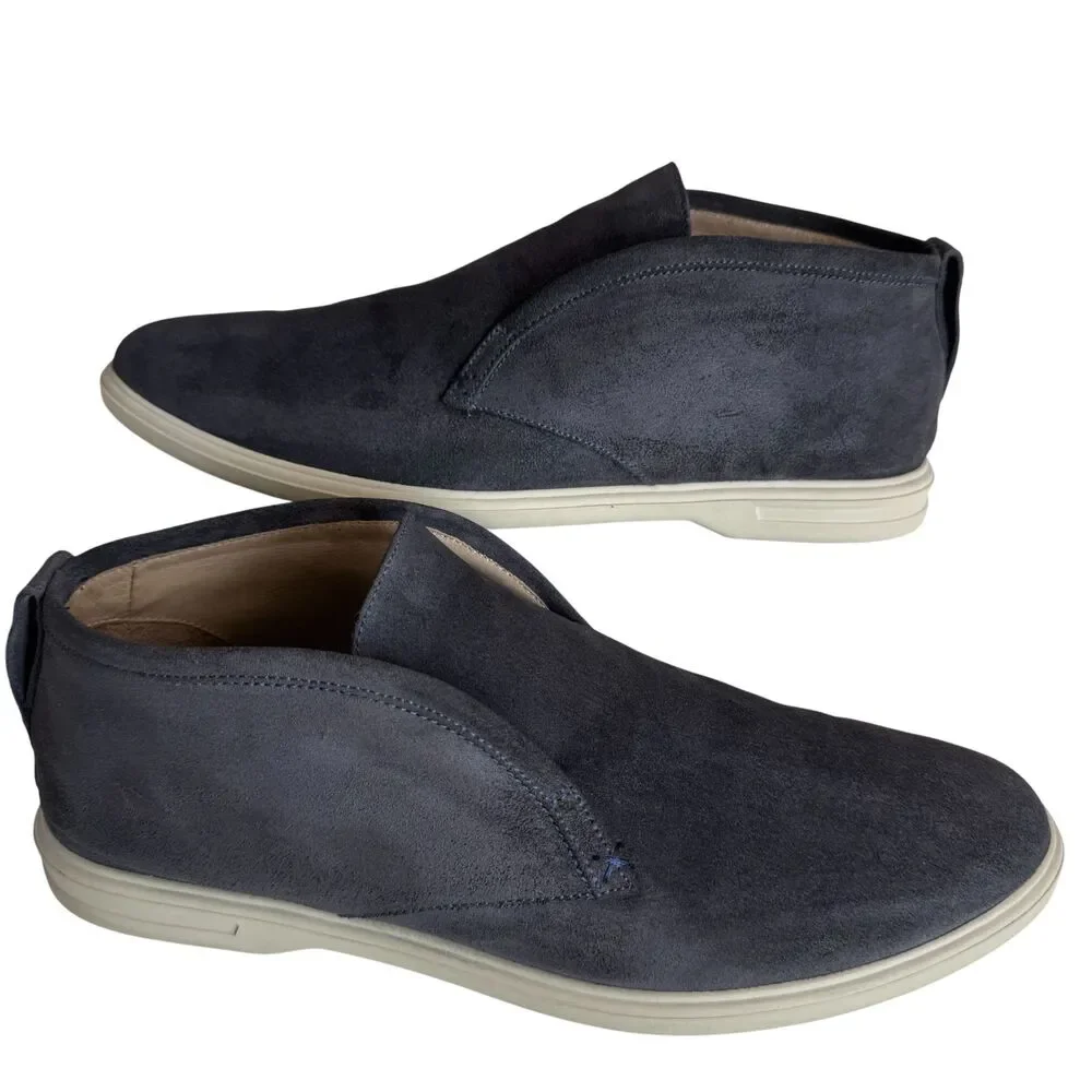 PETER MILLAR Excursionist Slip-On Chukka Suede Leather Boot Blue Men's Size 11M
